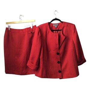 Josephine Chaus Red Skirt Set for Women NWT size 8